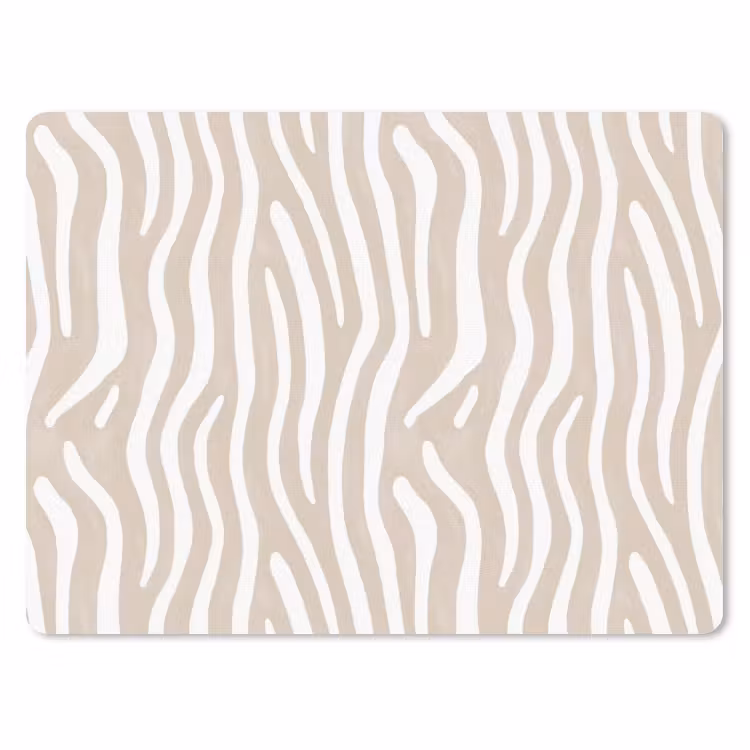Muismat - Abstract - Zebra - Beige — 1