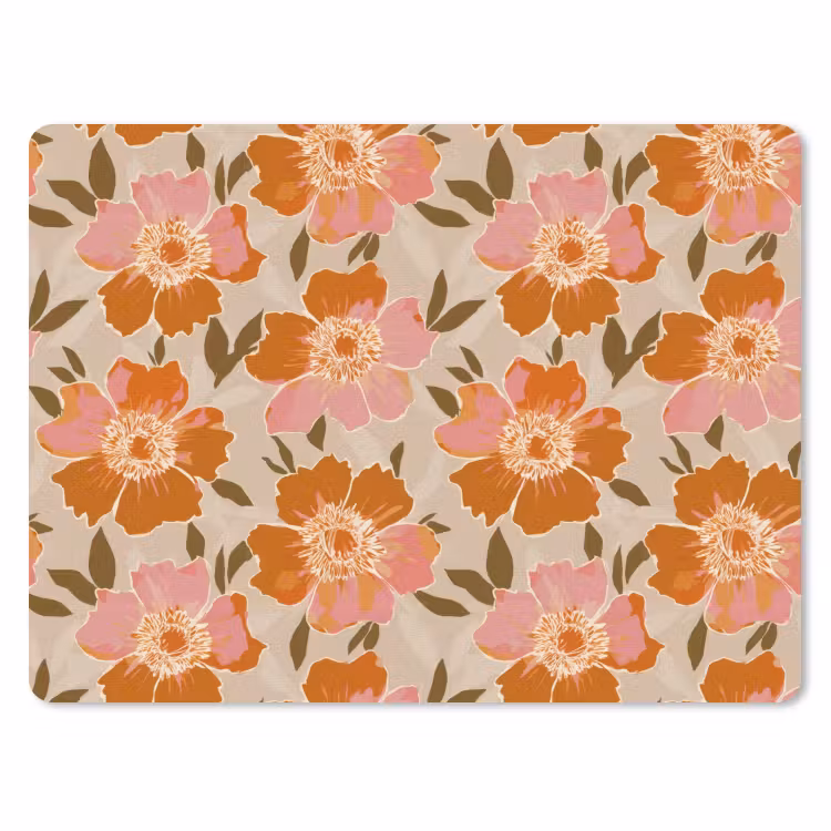 Muismat - Bloemen - Motief - Retro — 1