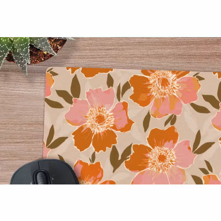 Muismat - Bloemen - Motief - Retro — 4