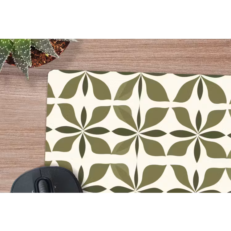 Muismat - Botanisch - Retro - Groen — 4