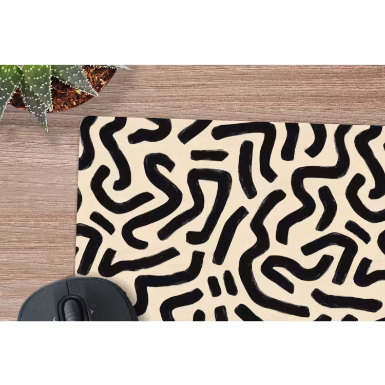 Muismat - Abstract - Lijnen - Zwart — 4