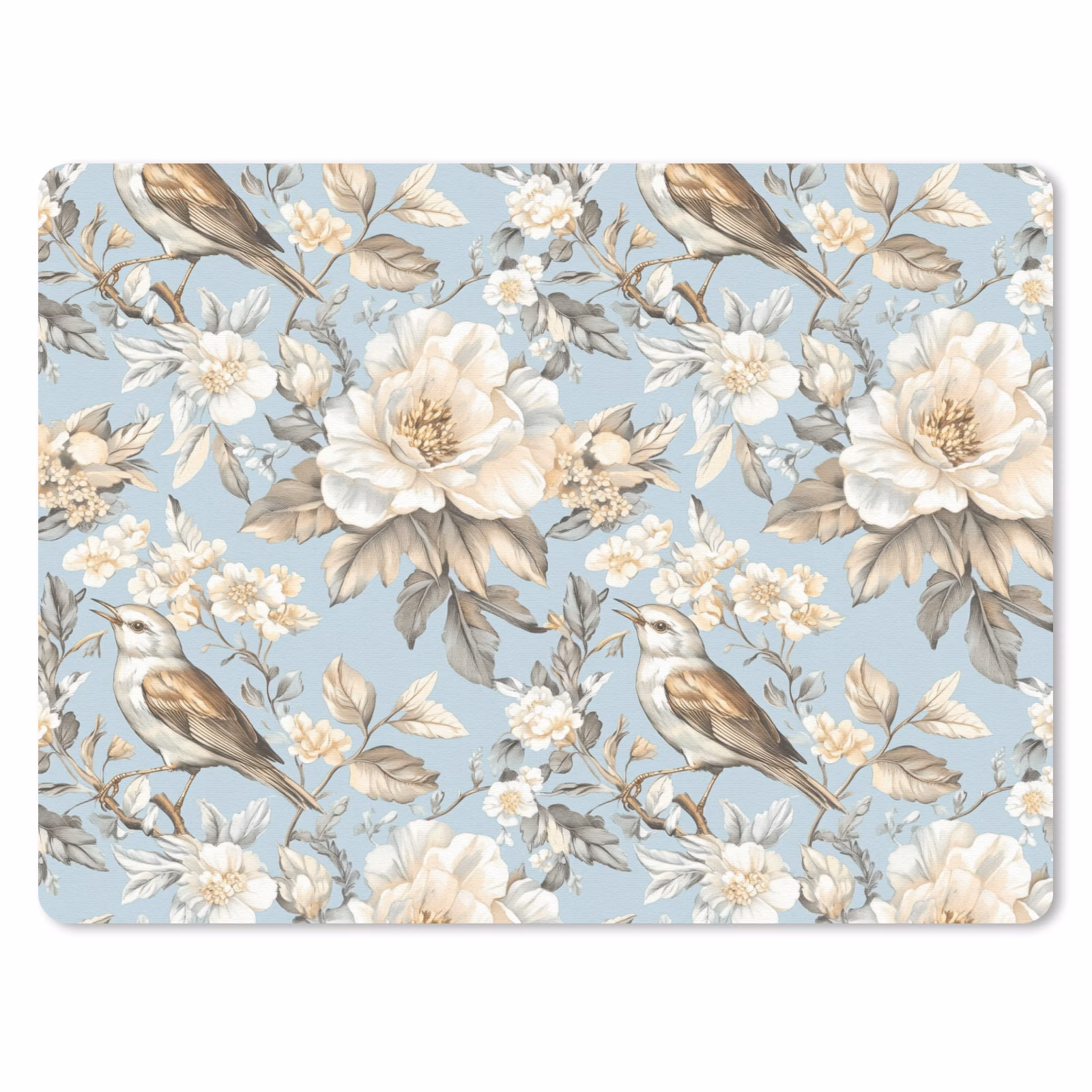 Muismat - Botanisch - Zangvogel - Blauw — 1