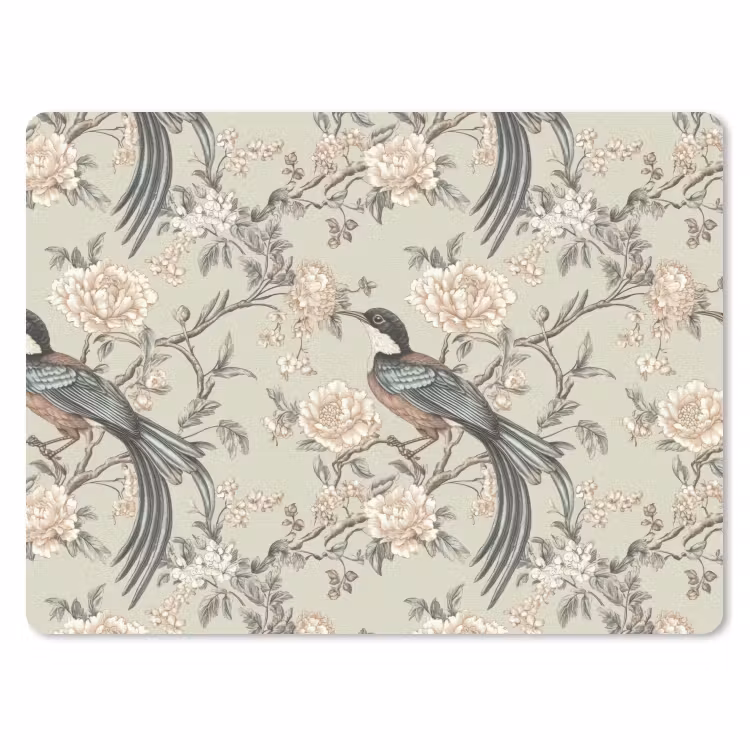 Muismat - Bloem - Vogel - Kleurrijk — 1
