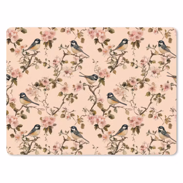Muismat - Bloesem - Koolmees - Roze — 1
