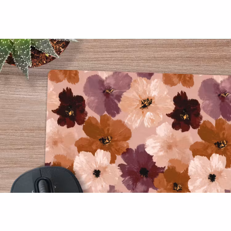 Muismat - Bloemen - Abstract - Aardetinten — 4
