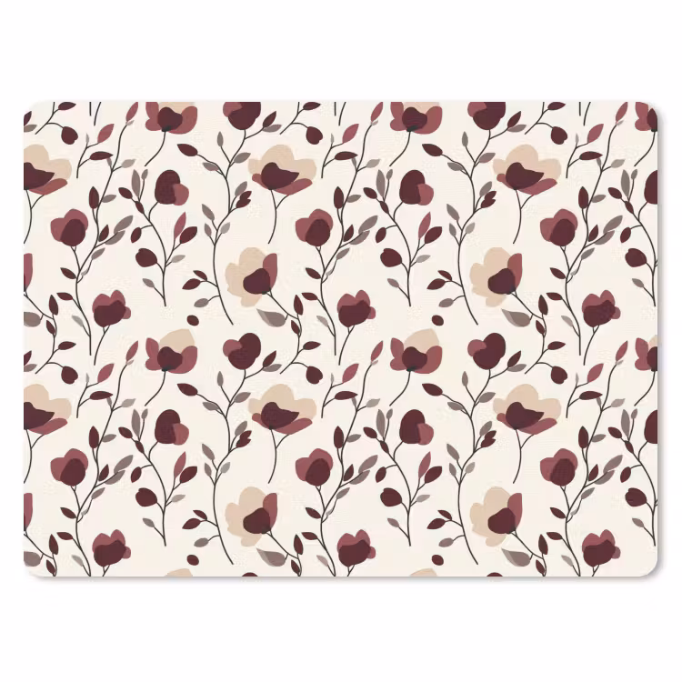 Muismat - Bloemen - Botanisch - Bordeaux — 1