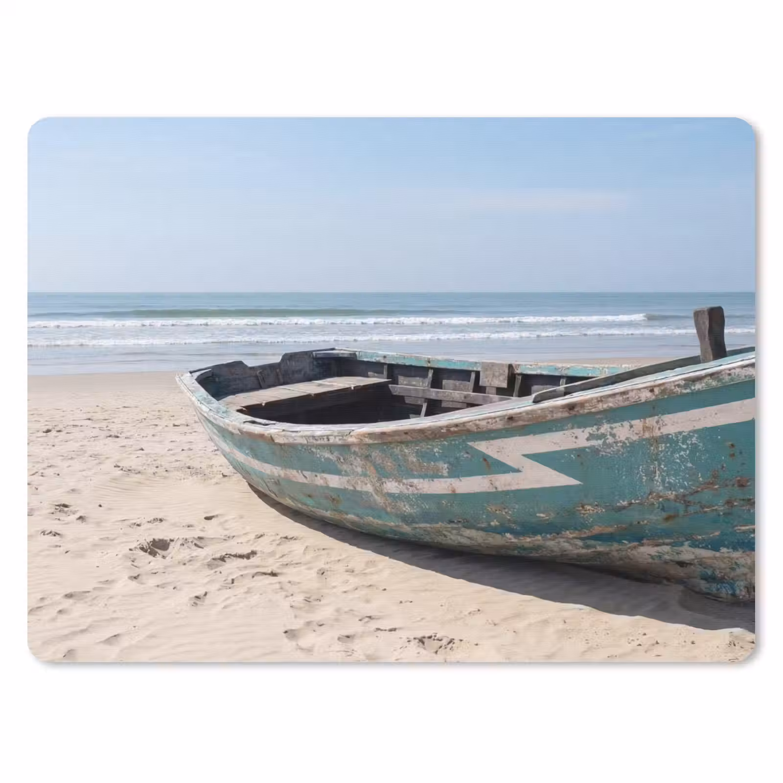 Muismat - Boot - Zandstrand - Zee — 1
