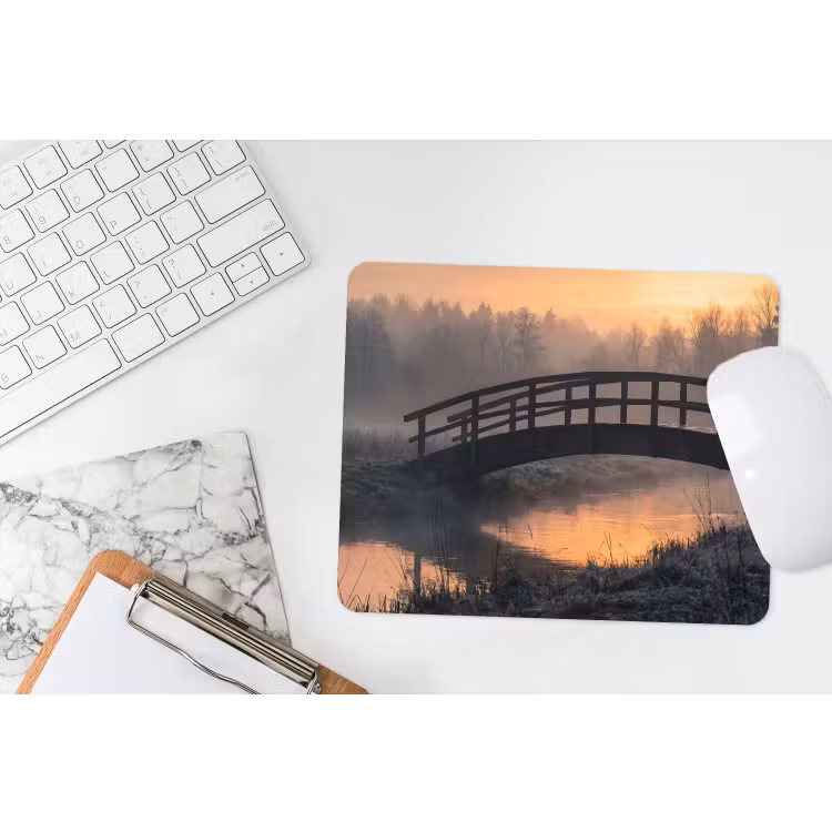Muismat - Brug - Mist - Bomen - Water — 2