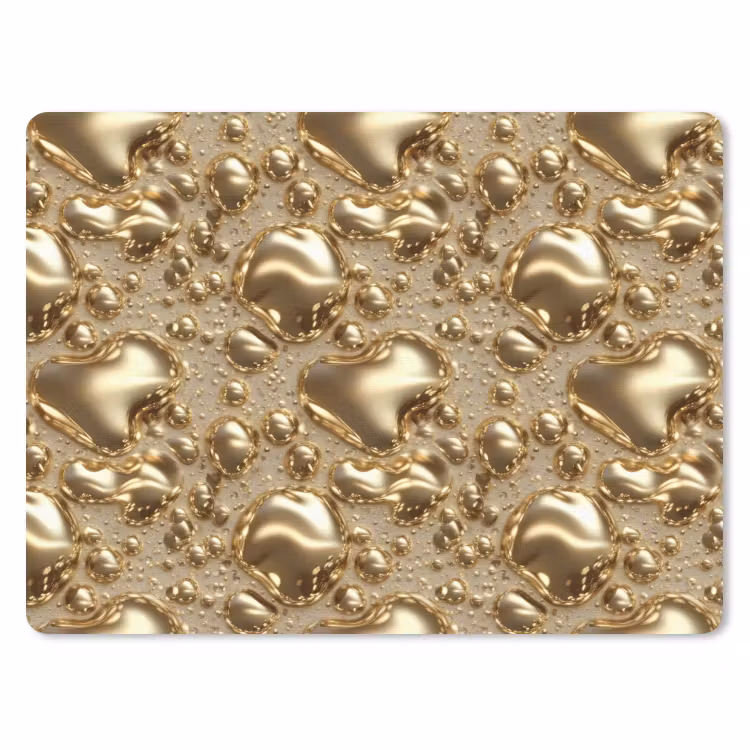 Muismat - Druppels - Organisch - Goud — 1