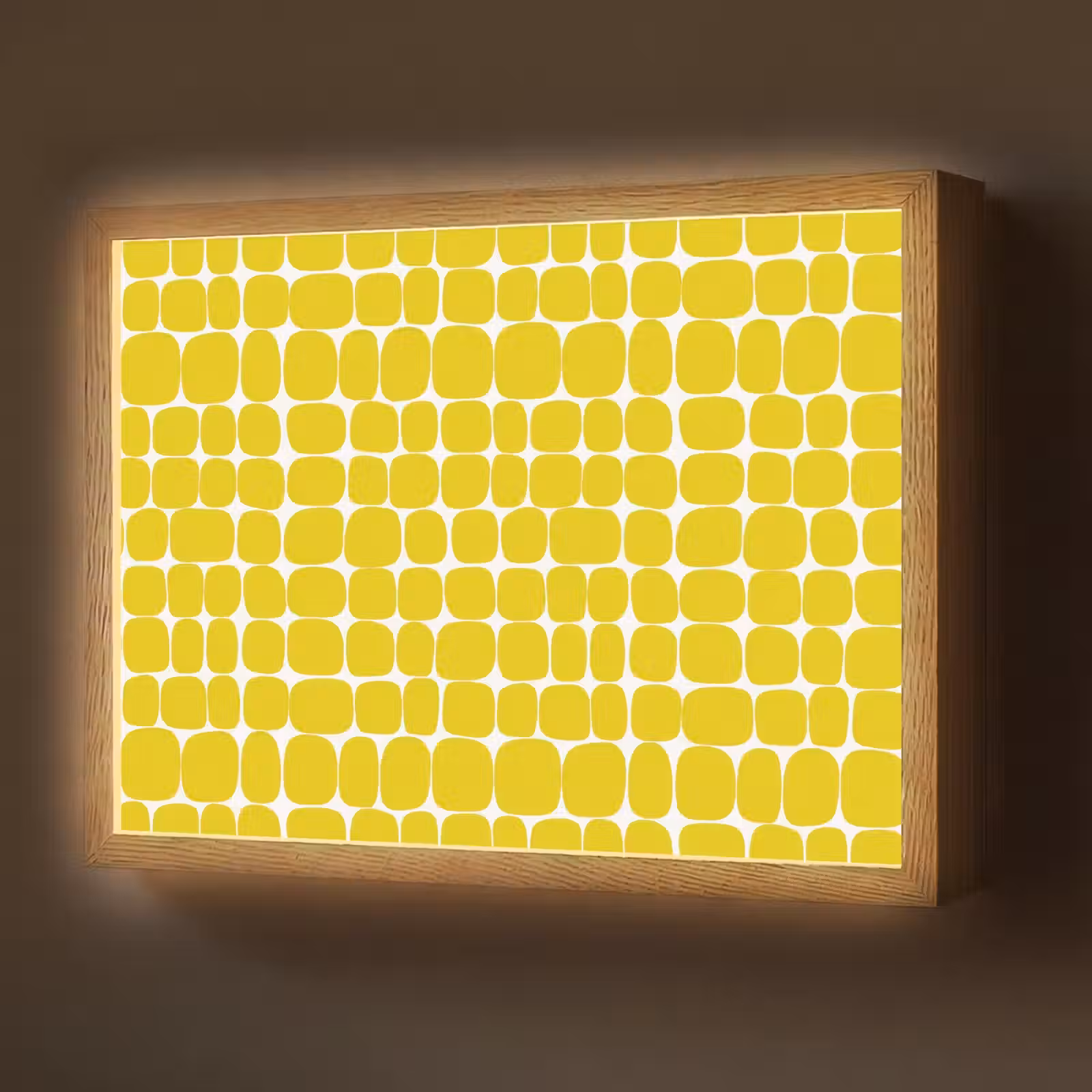 Lightbox - Wandlamp - Stippen - Modern - Geel — 1