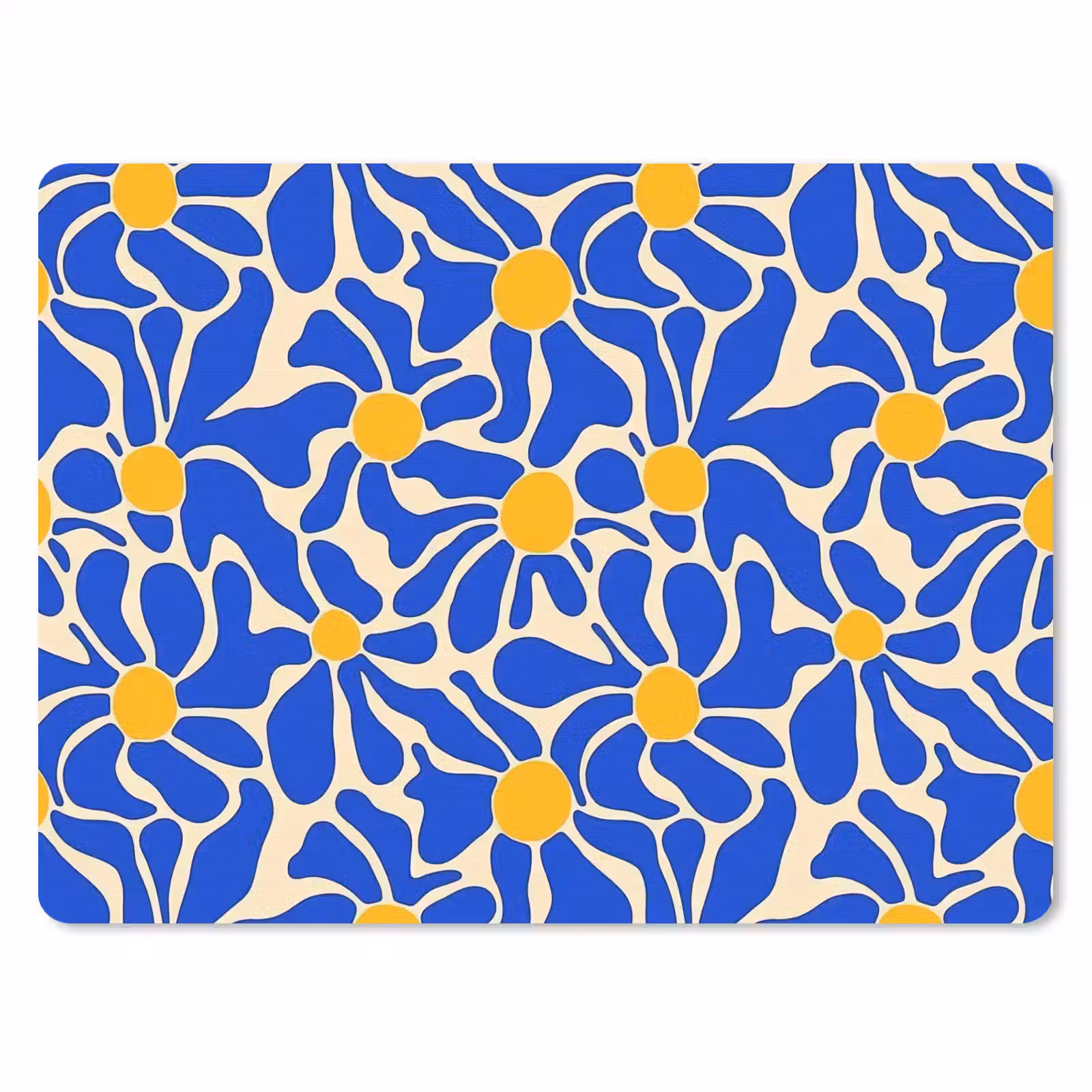 Muismat - Abstract - Bloem - Blauw — 1