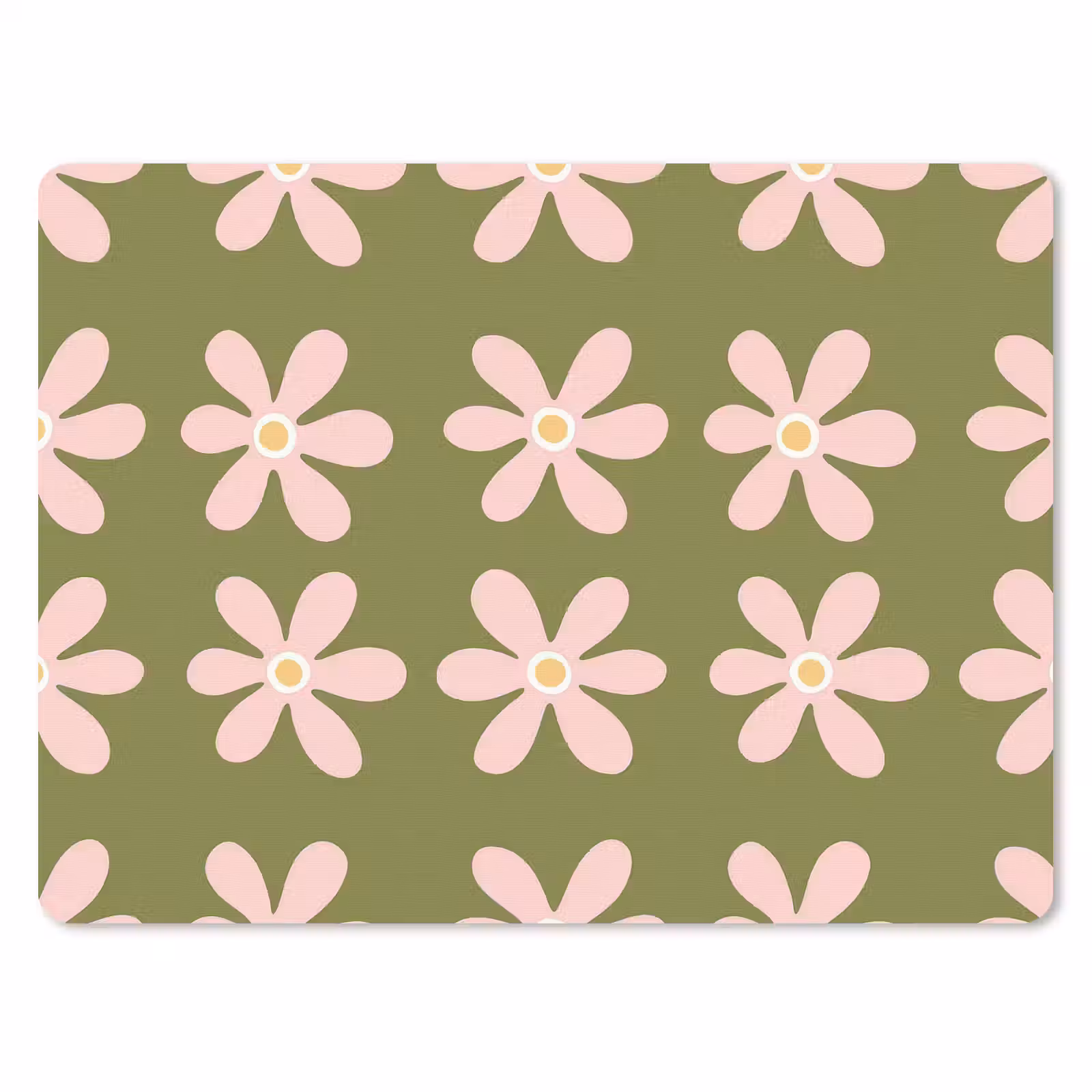 Muismat - Bloem - Modern - Groen — 1