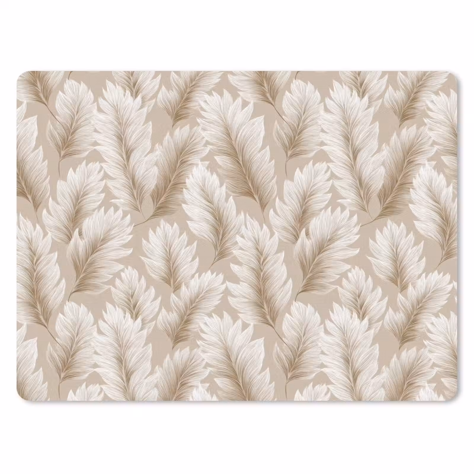 Muismat - Botanisch - Patroon - Beige — 1
