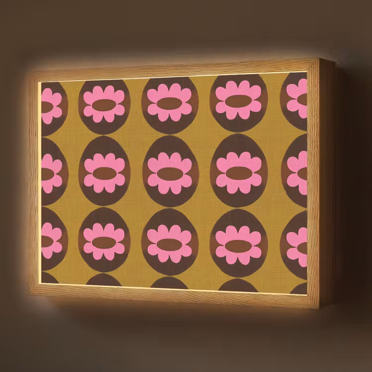 Lightbox - Wandlamp - Grafisch - Patroon - Kleurrijk — 1