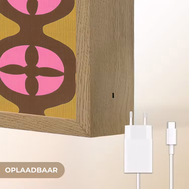 Lightbox - Wandlamp - Modern - Patroon - Roze — 7