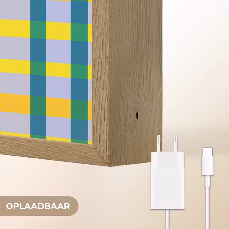 Lightbox - Wandlamp - Ruit - Patroon - Kleurrijk — 7