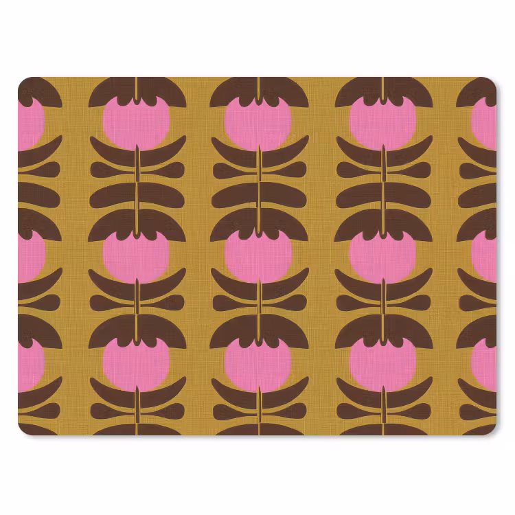 Muismat - Abstract - Bloemen - Roze — 1