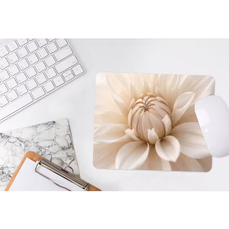 Muismat - Bloem - Dahlia - Wit — 2