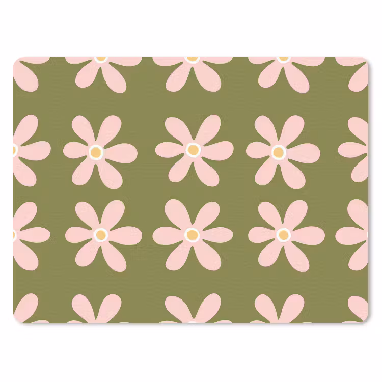 Muismat - Bloem - Modern - Groen — 1