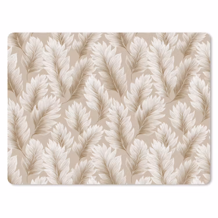 Muismat - Botanisch - Patroon - Beige — 1