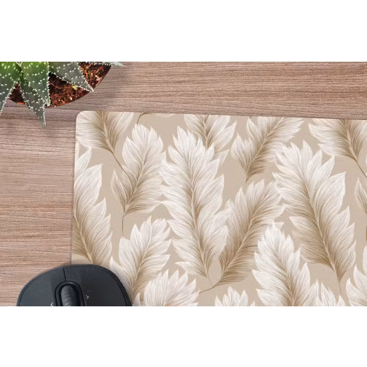 Muismat - Botanisch - Patroon - Beige — 4