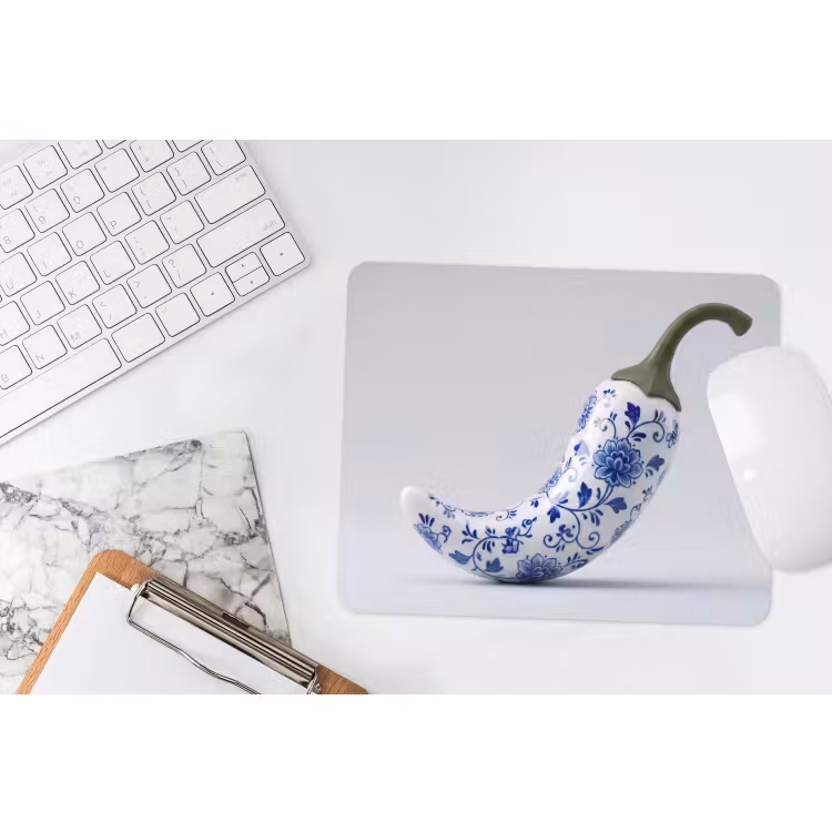 Muismat - Chilipeper - Keramiek - Blauw — 2