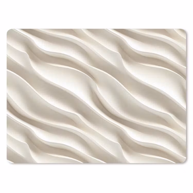 Muismat - Diagonaal - Golven - Crème — 1