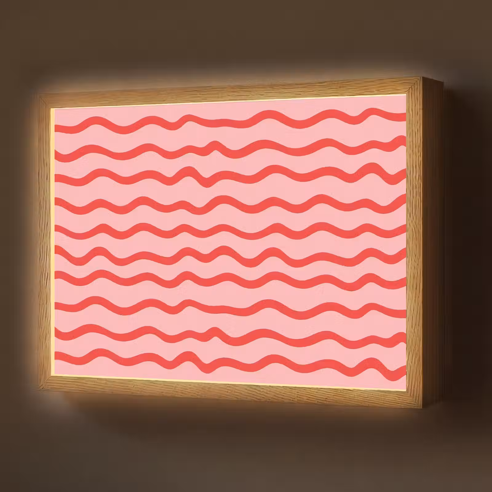 Lightbox - Wandlamp - Speels - Patroon - Rood — 1