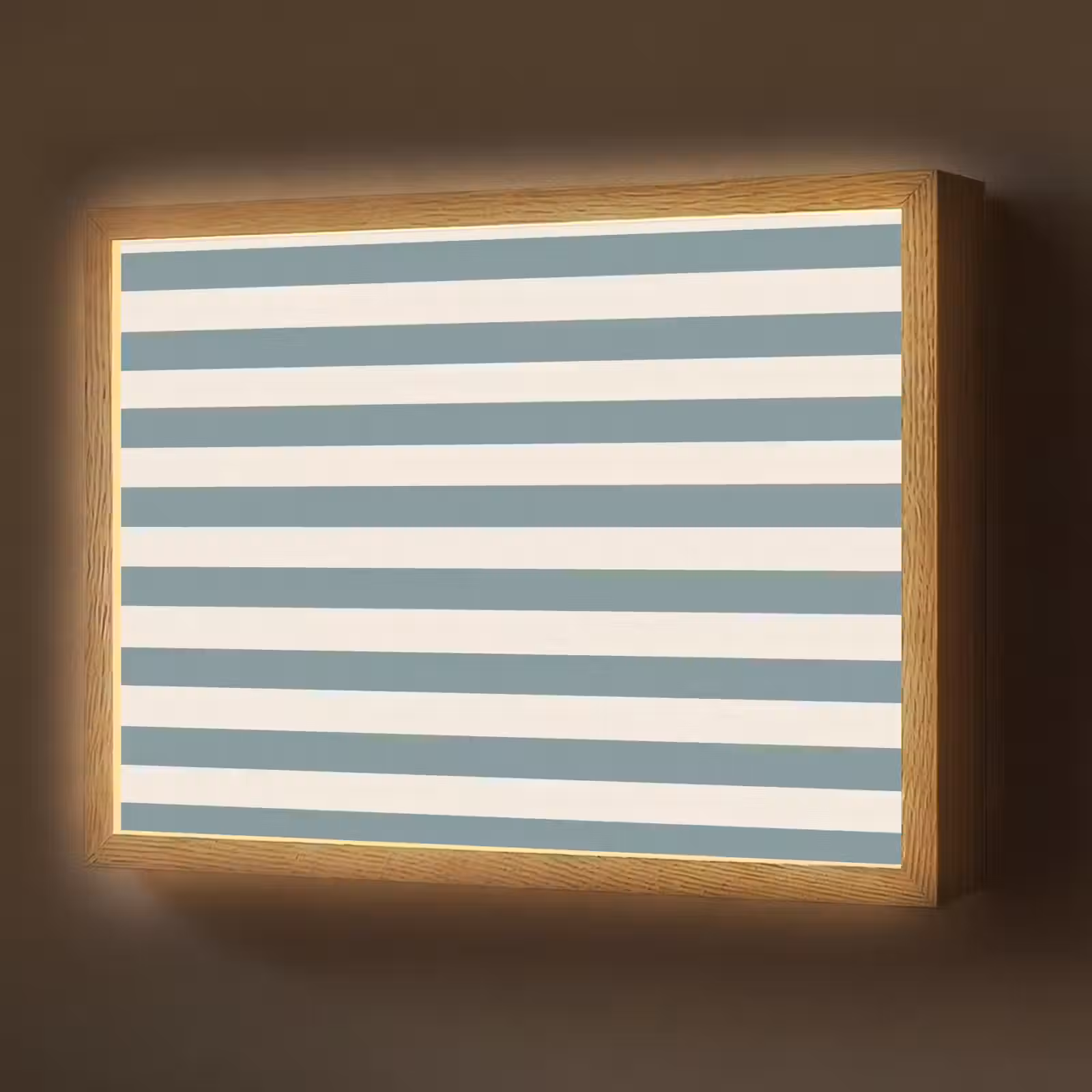 Lightbox - Wandlamp - Strepen - Modern - Blauw — 1