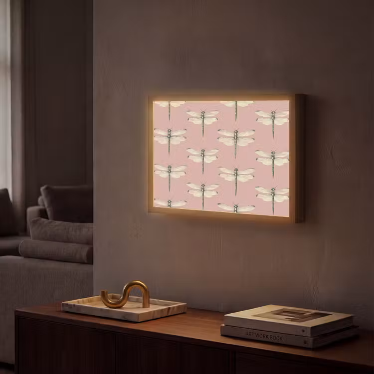 Lightbox - Wandlamp - Lillibellen - Patroon - Roze — 2