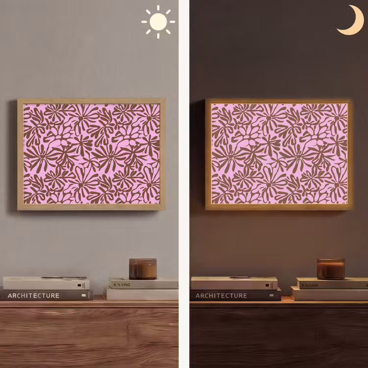 Lightbox - Wandlamp - Organisch - Patroon - Roze — 6