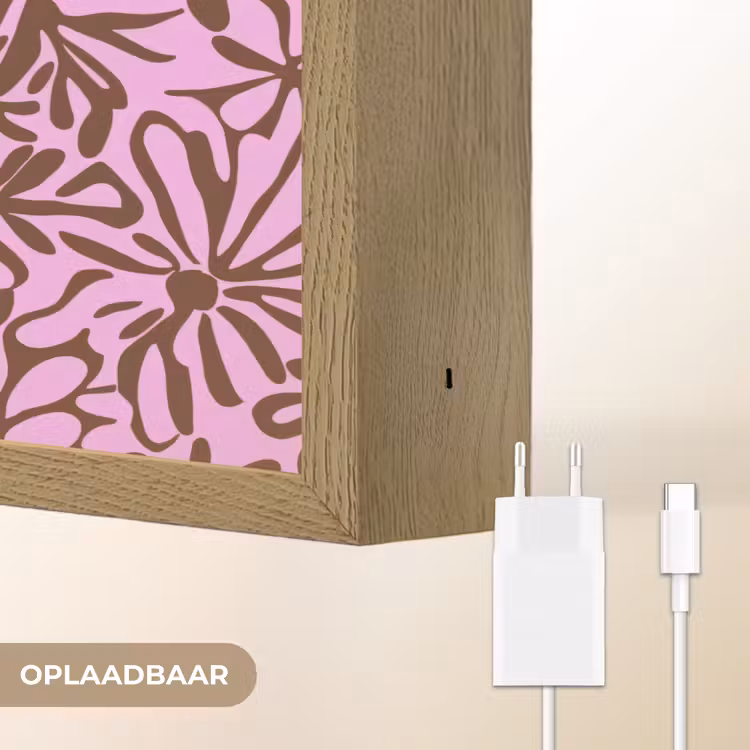 Lightbox - Wandlamp - Organisch - Patroon - Roze — 7