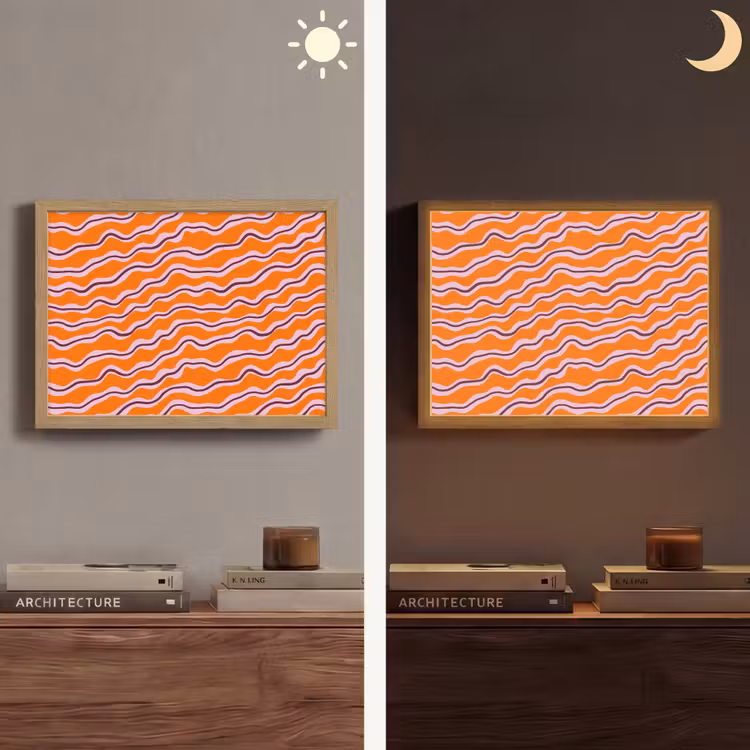 Lightbox - Wandlamp - Retro - Golvend - Oranje — 6