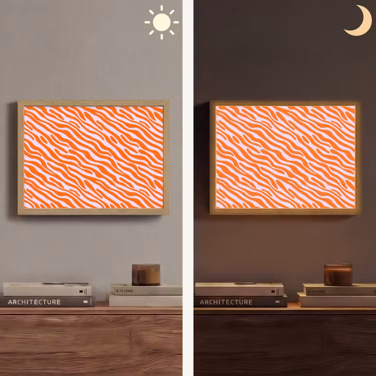 Lightbox - Wandlamp - Strepen - Dynamisch - Oranje — 6