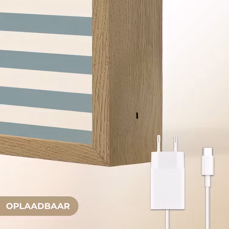 Lightbox - Wandlamp - Strepen - Modern - Blauw — 7