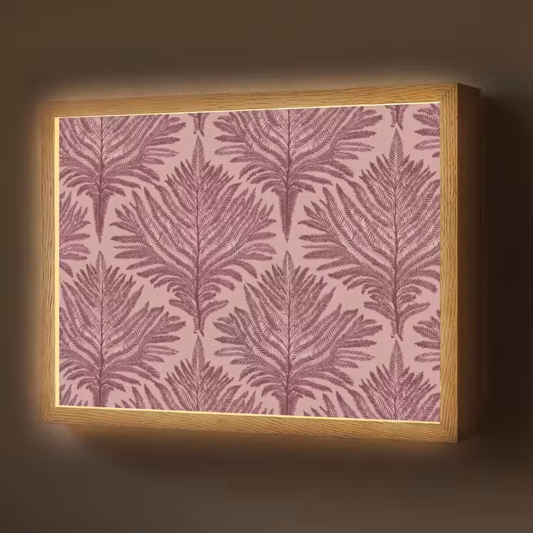 Lightbox - Wandlamp - Varen - Patroon - Paars — 1