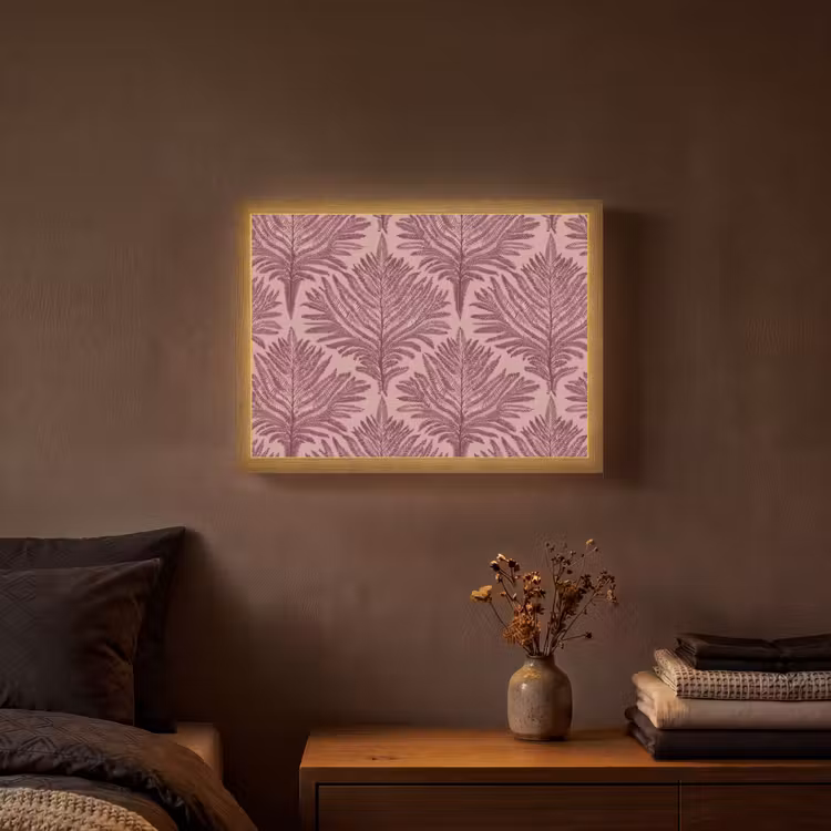Lightbox - Wandlamp - Varen - Patroon - Paars — 3
