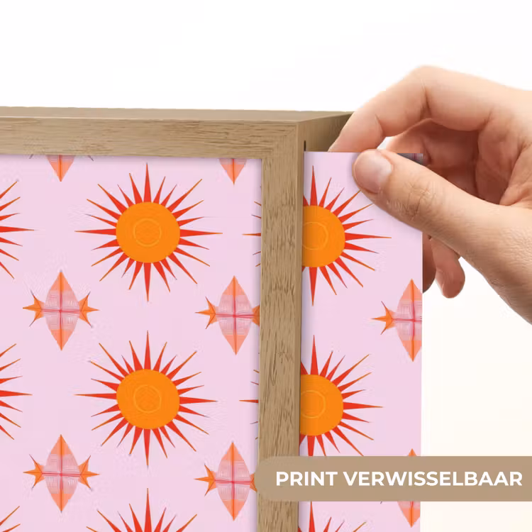 Lightbox - Wandlamp - Zon - Patroon - Roze — 5