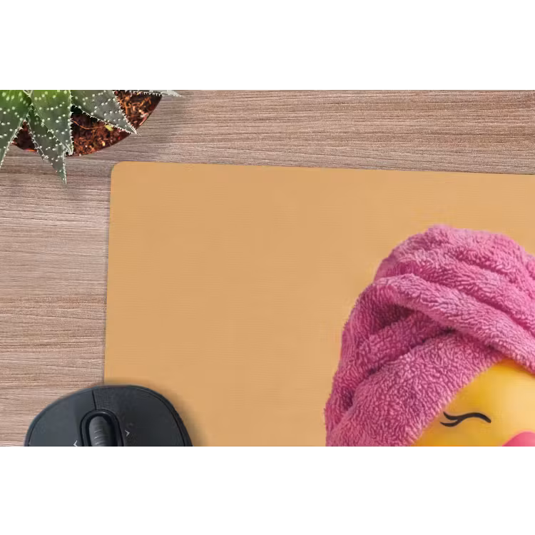Muismat - Badeend - Handdoek - Kleurrijk — 4