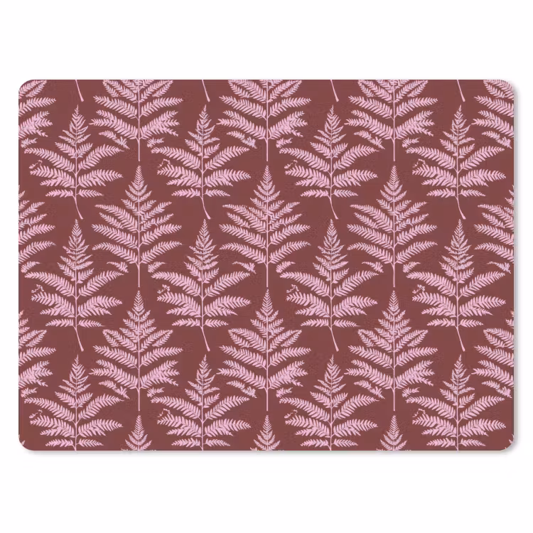 Muismat - Blad - Patroon - Paars — 1