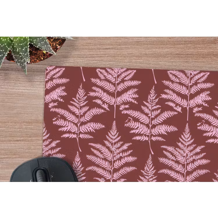 Muismat - Blad - Patroon - Paars — 4