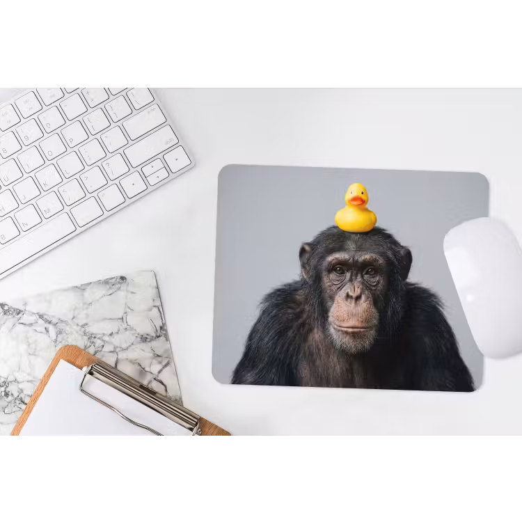 Muismat - Chimpansee - Badeend - Grijs — 2
