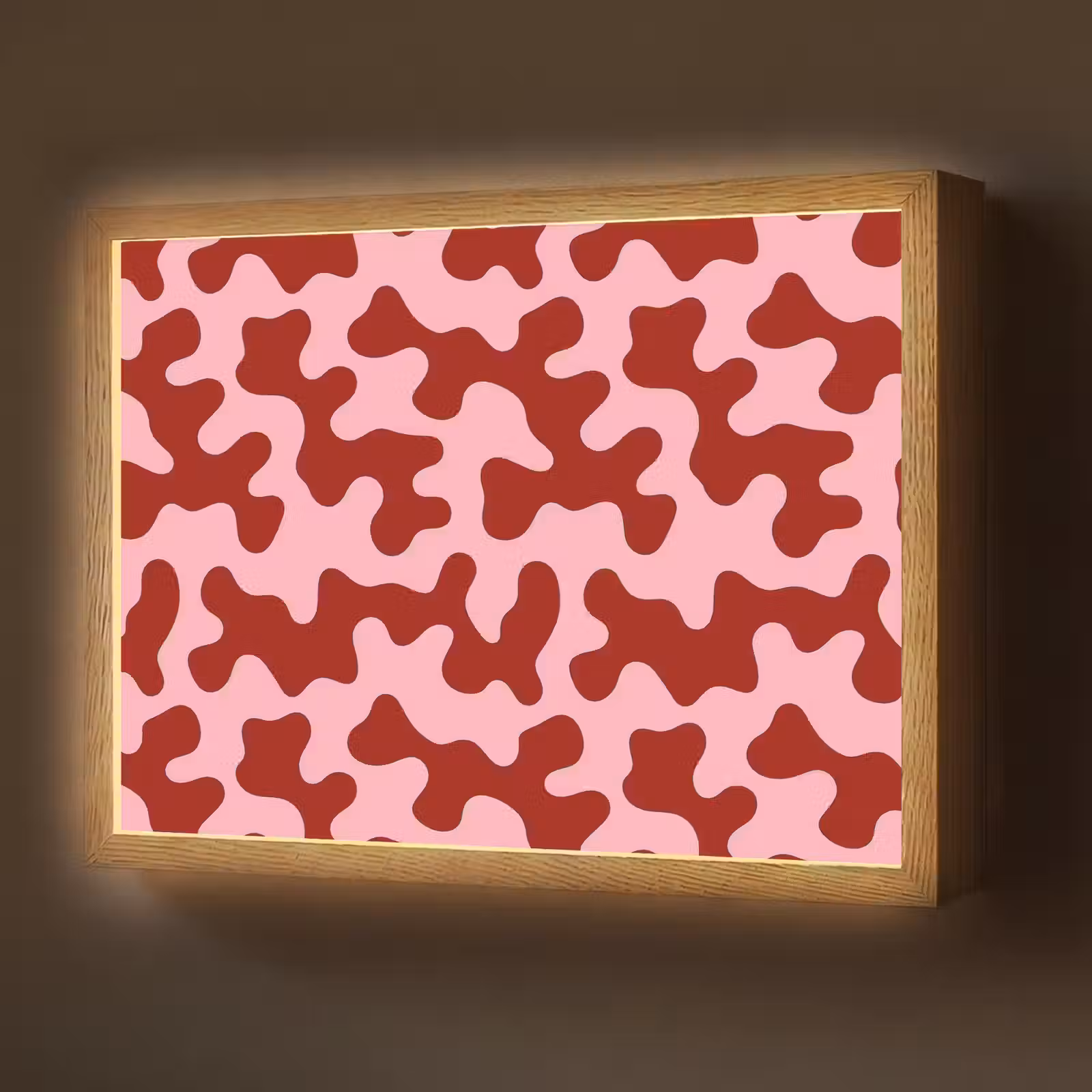 Lightbox - Wandlamp - Modern - Abstract - Rood — 1