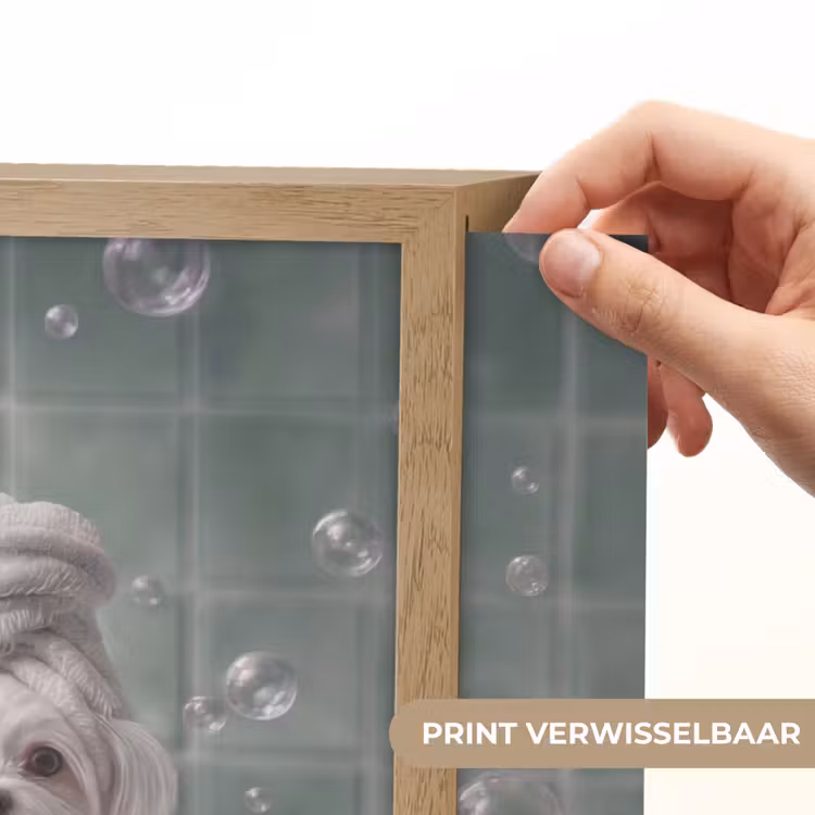 Lightbox - Wandlamp - Hondjes - Badkuip - Badeendjes - Handdoeken — 5