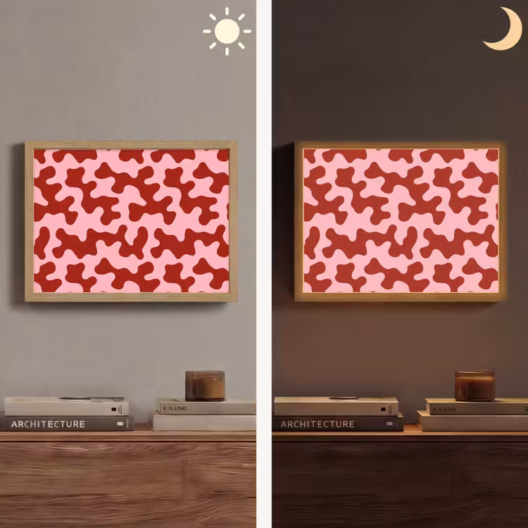 Lightbox - Wandlamp - Modern - Abstract - Rood — 6