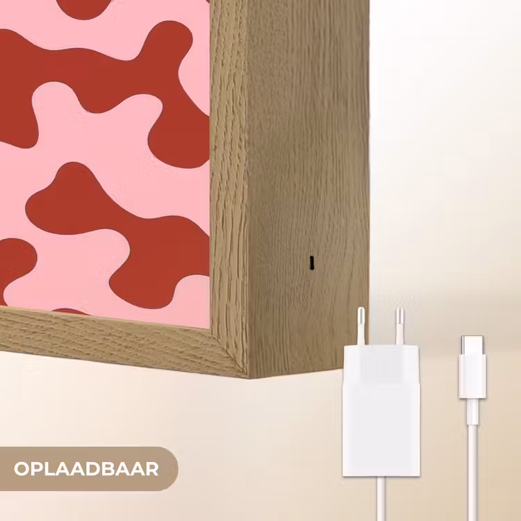 Lightbox - Wandlamp - Modern - Abstract - Rood — 7