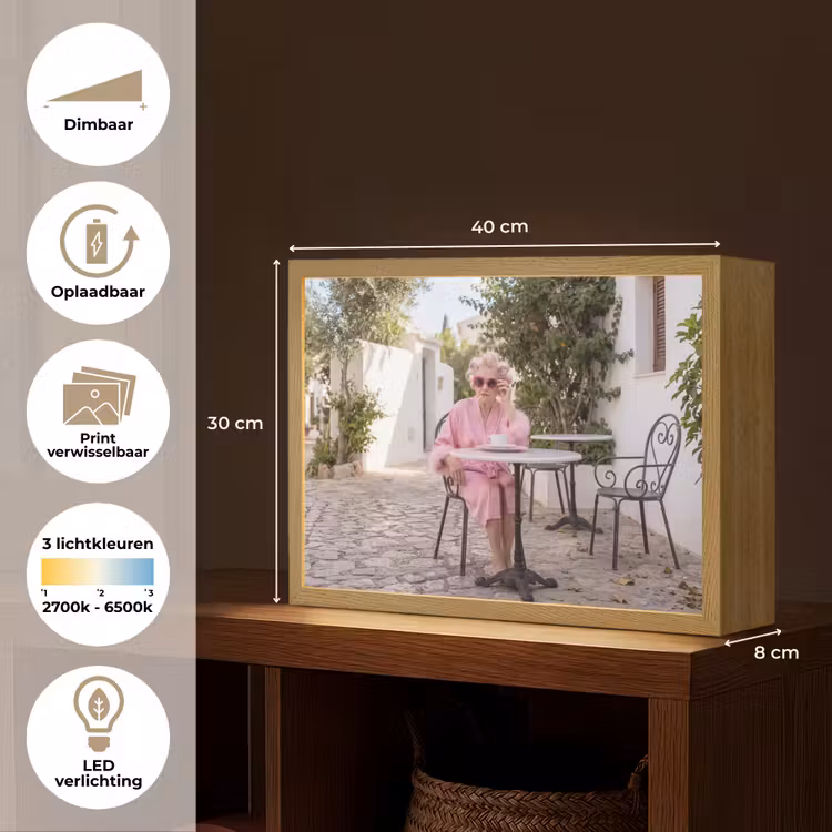 Lightbox - Wandlamp - Ochtendjas - Krulspelden - Roze — 10