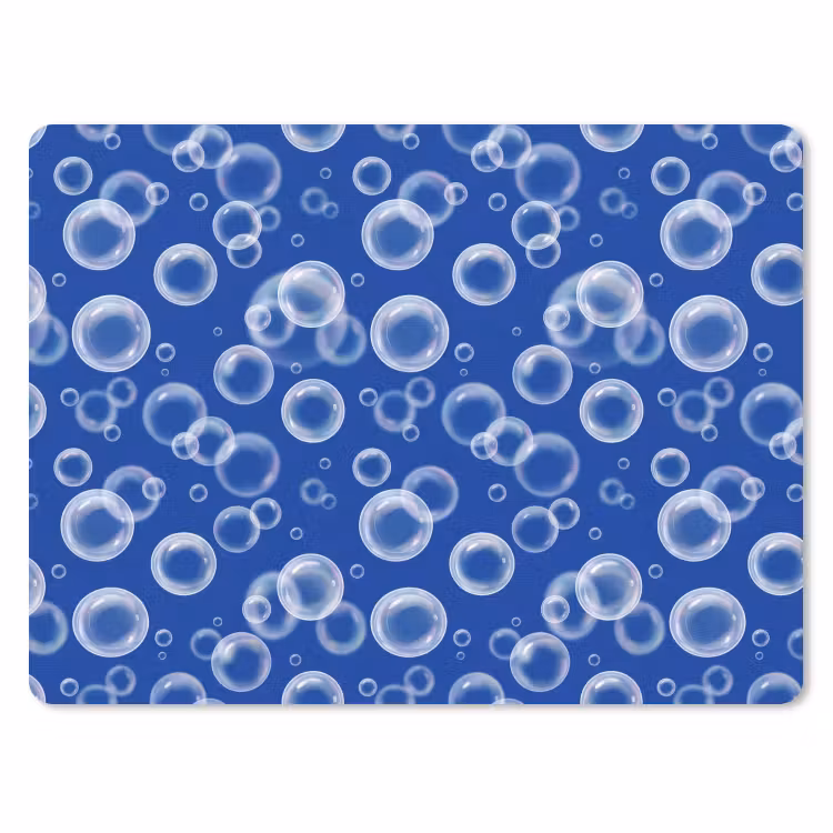 Muismat - Bubbels - Patroon - Blauw — 1