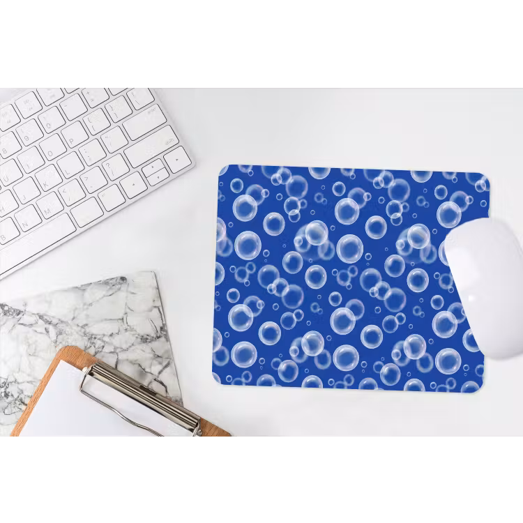 Muismat - Bubbels - Patroon - Blauw — 2