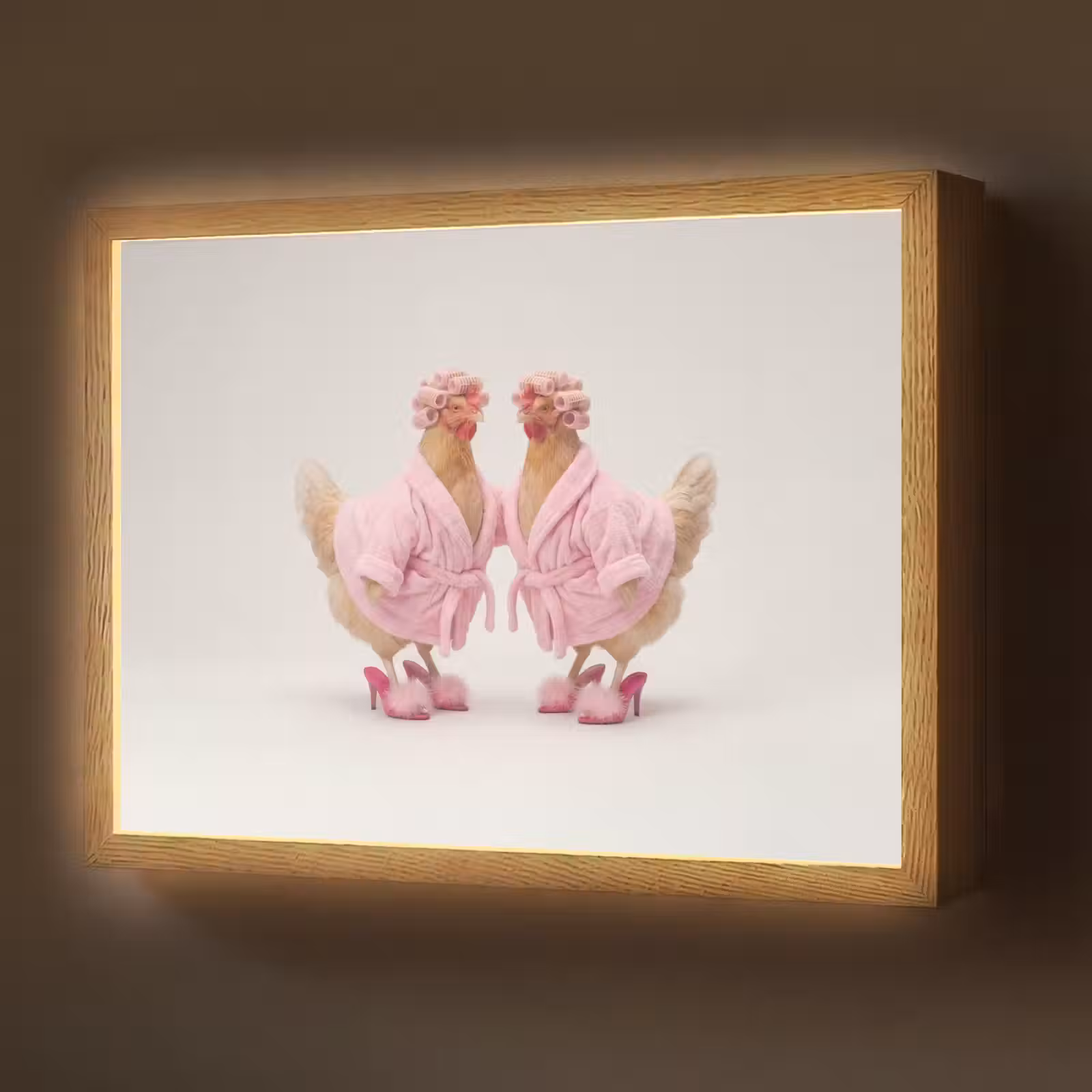 Lightbox - Wandlamp - Kippen - Badjas - Krukspelden - Hakken — 1